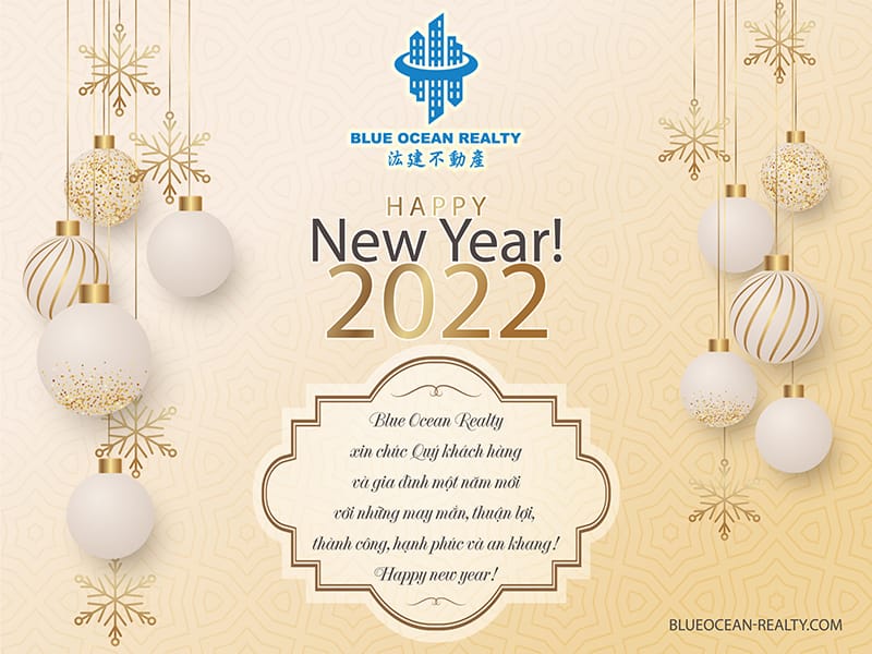 Happy new year 2022 l BLUE OCEAN REALTY | 汯建不動產