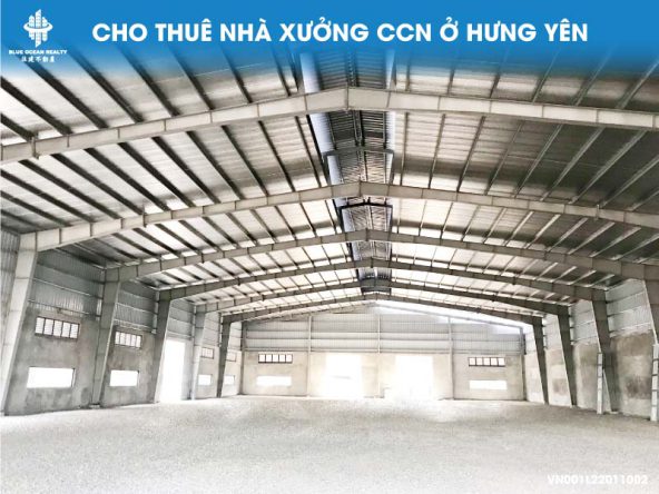 Cho thuê xưởng trong CCN ở Hưng Yên