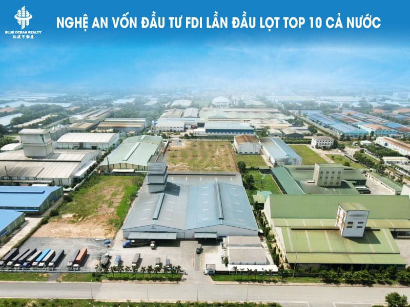 Nghệ An vốn đầu tư FDI lần đầu lọt TOP 10 cả nước