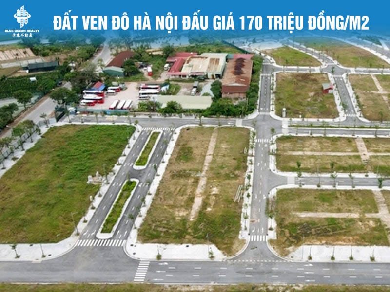Đất ven đô Hà Nội vẫn được đấu giá gần 170 triệu đồng/m2