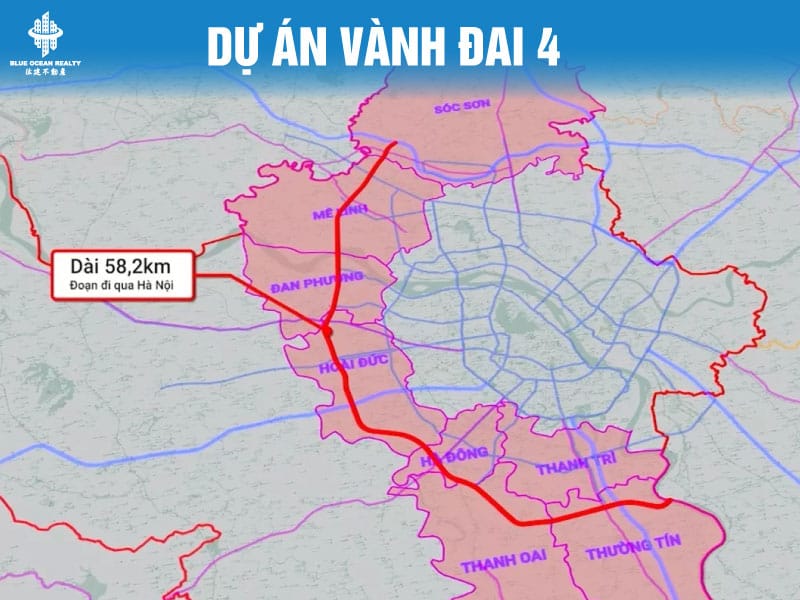 Dự án Vành đai 4: Hà Nội sắp giải ngân 1.759 tỷ đồng để bồi thường, hỗ trợ tái định cư. BLUE OCEAN REALTY | 汯建不動產 | Hotline: 088.808.9696