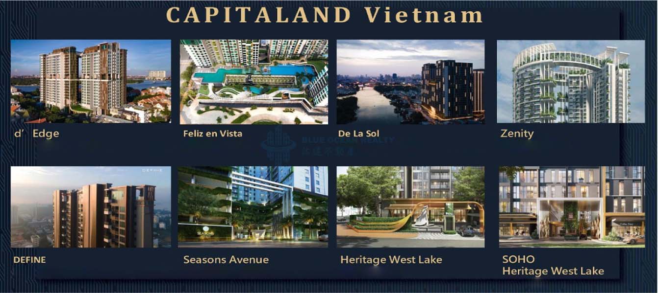 Hình ảnh Các dự án tiêu biểu của Capitaland tại Việt Nam