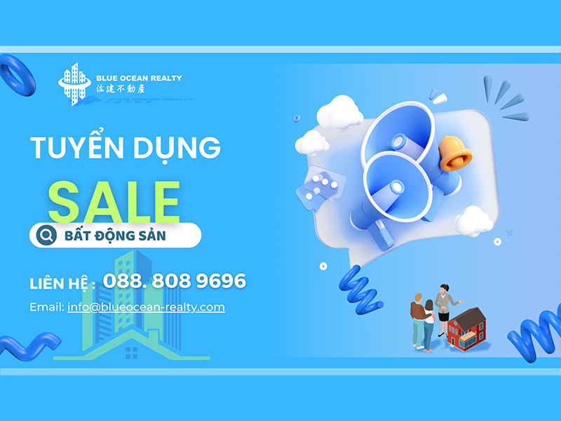 Công ty BĐS Đài Loan tại Hà Nội tuyển nhân viên sale BĐS