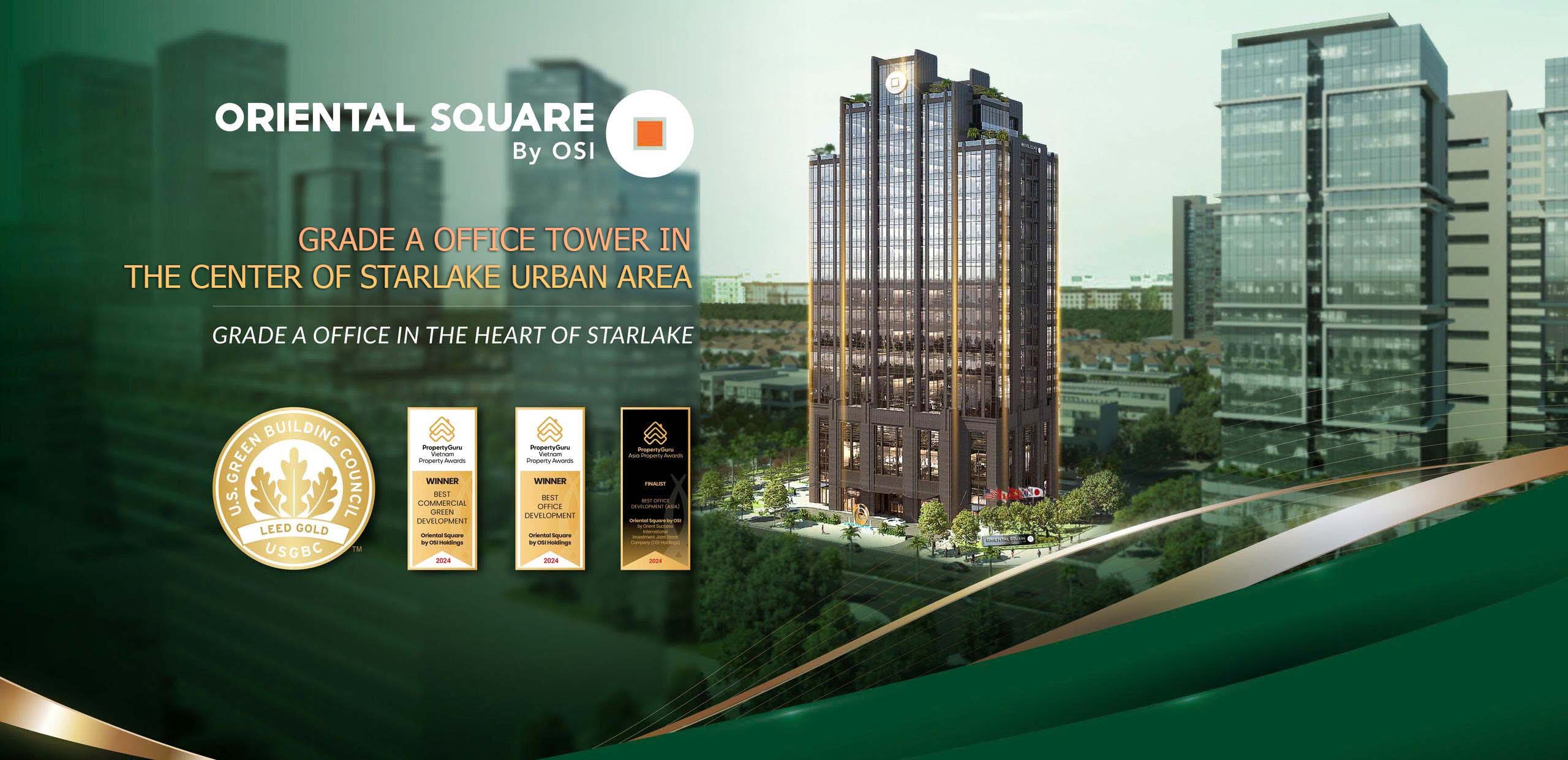 Oriental Square by OSI – Grade A Office Tower – Tay Ho Tay