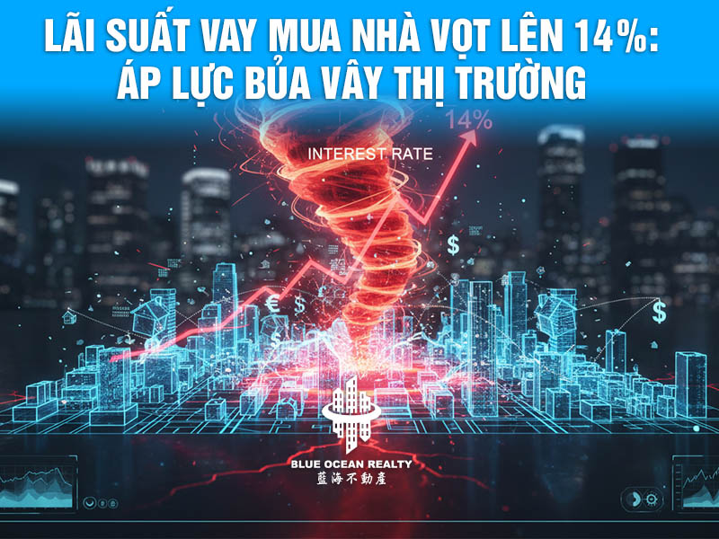 Lãi suất vay mua nhà vọt lên 14%: Áp lực bủa vây thị trường