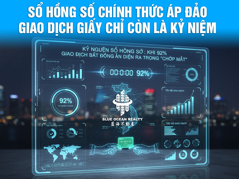 "Sổ Hồng Số" chính thức áp đảo: Giao dịch giấy chỉ còn là kỷ niệm