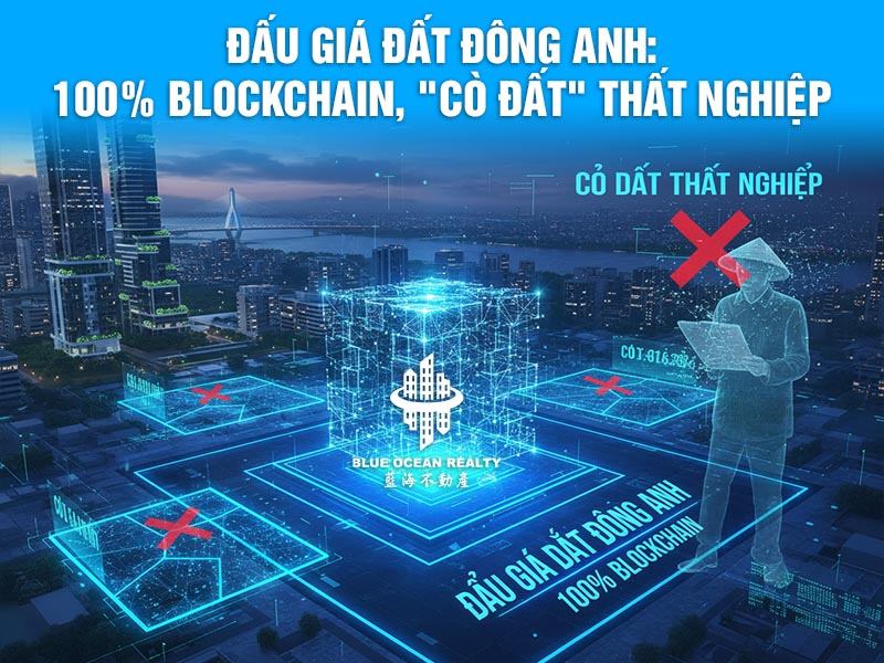 Đấu giá đất Đông Anh: 100% Blockchain, "Cò đất" thất nghiệp