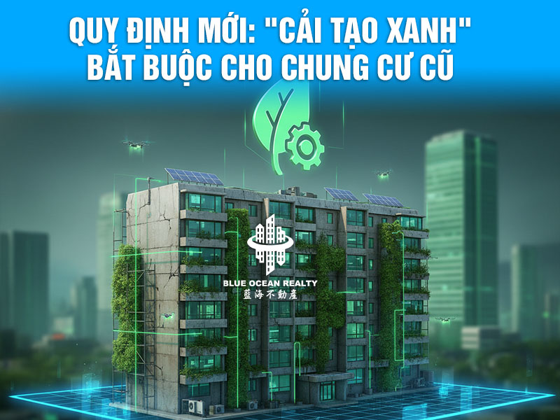 Quy định mới: "Cải tạo Xanh" bắt buộc cho chung cư cũ