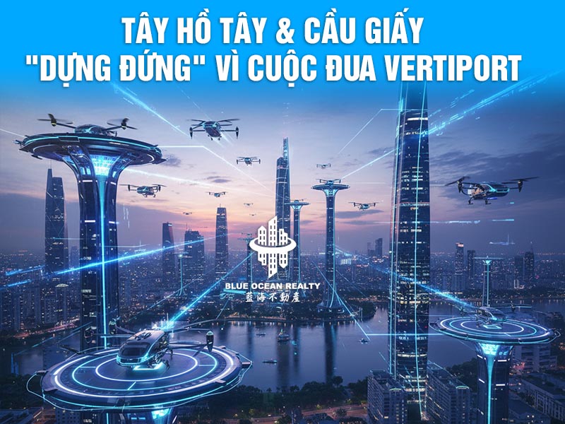 Tây Hồ Tây & Cầu Giấy "Dựng Đứng" Vì Cuộc Đua Vertiport