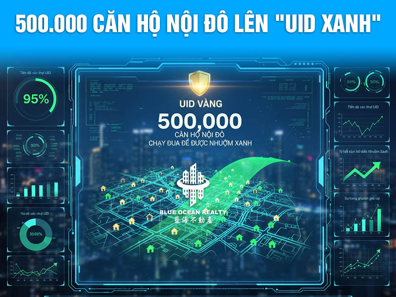 Tổng Lực Đưa 500.000 Căn Hộ Nội Đô Lên "UID Xanh"