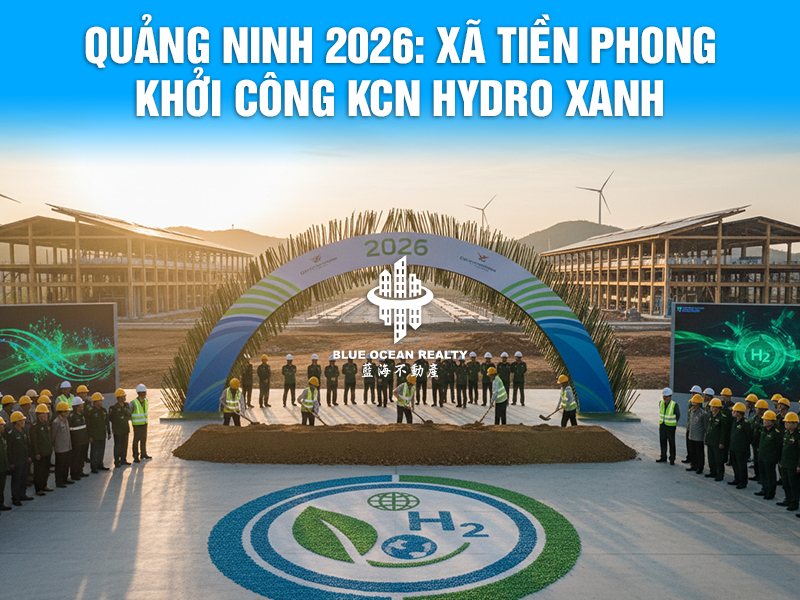 Quảng Ninh 2026: Xã Tiền Phong Khởi Công KCN Hydro Xanh