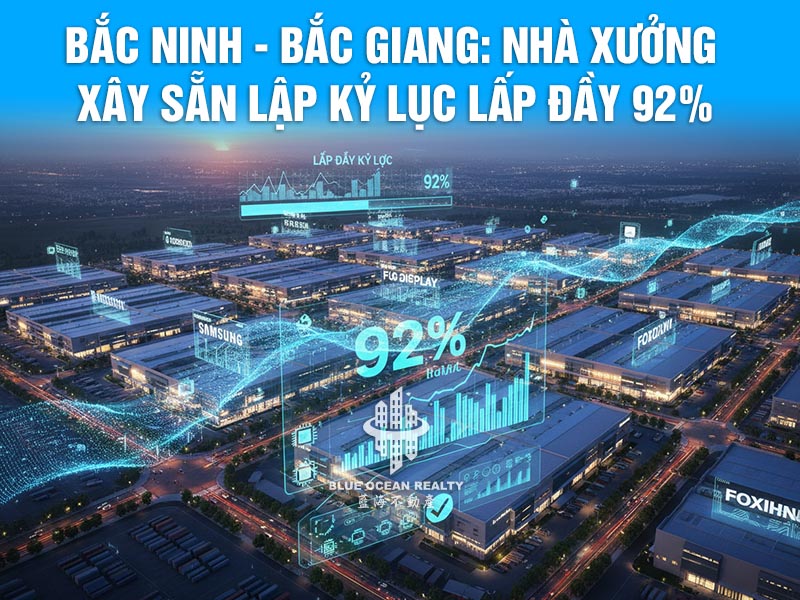 Bắc Ninh - Bắc Giang Nhà xưởng xây sẵn lập kỷ lục lấp đầy 92