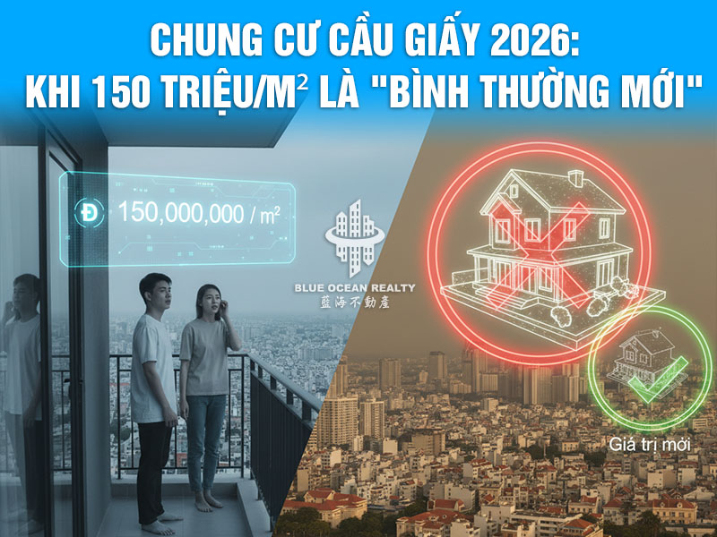Chung cư Cầu Giấy 2026: Khi 150 triệu/m² là "bình thường mới"
