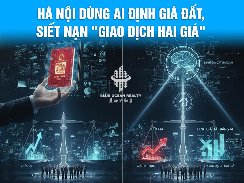 Hà Nội dùng AI định giá đất, siết nạn "giao dịch hai giá"