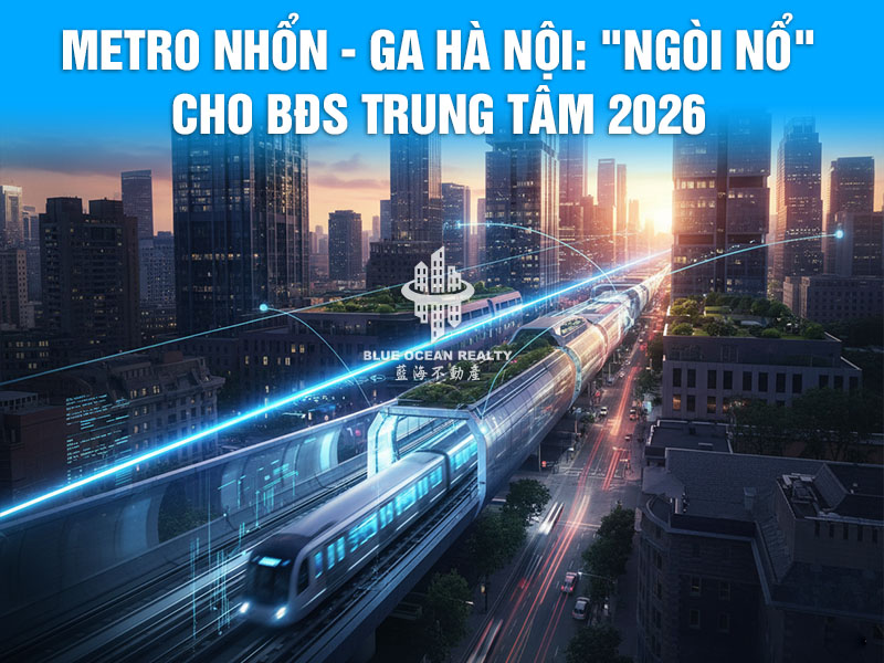 Metro Nhổn - Ga Hà Nội: "Ngòi nổ" cho BĐS trung tâm 2026