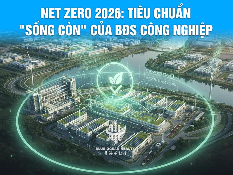 Net Zero 2026: Tiêu chuẩn "sống còn" của BĐS công nghiệp