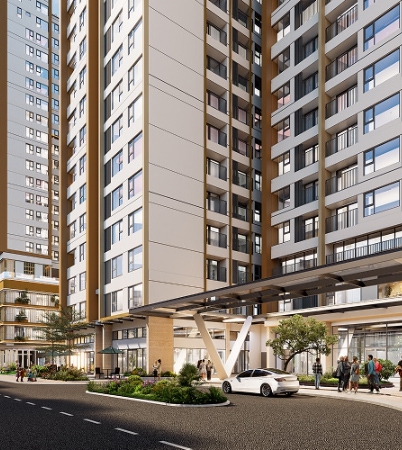 Phối cảnh dự án Atera Central Phố Nối Hưng Yên