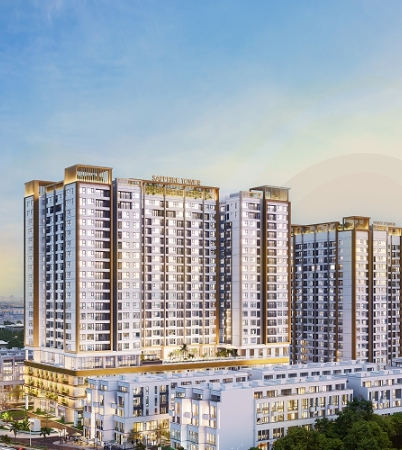 Phối cảnh dự án Atera Central Phố Nối Hưng Yên